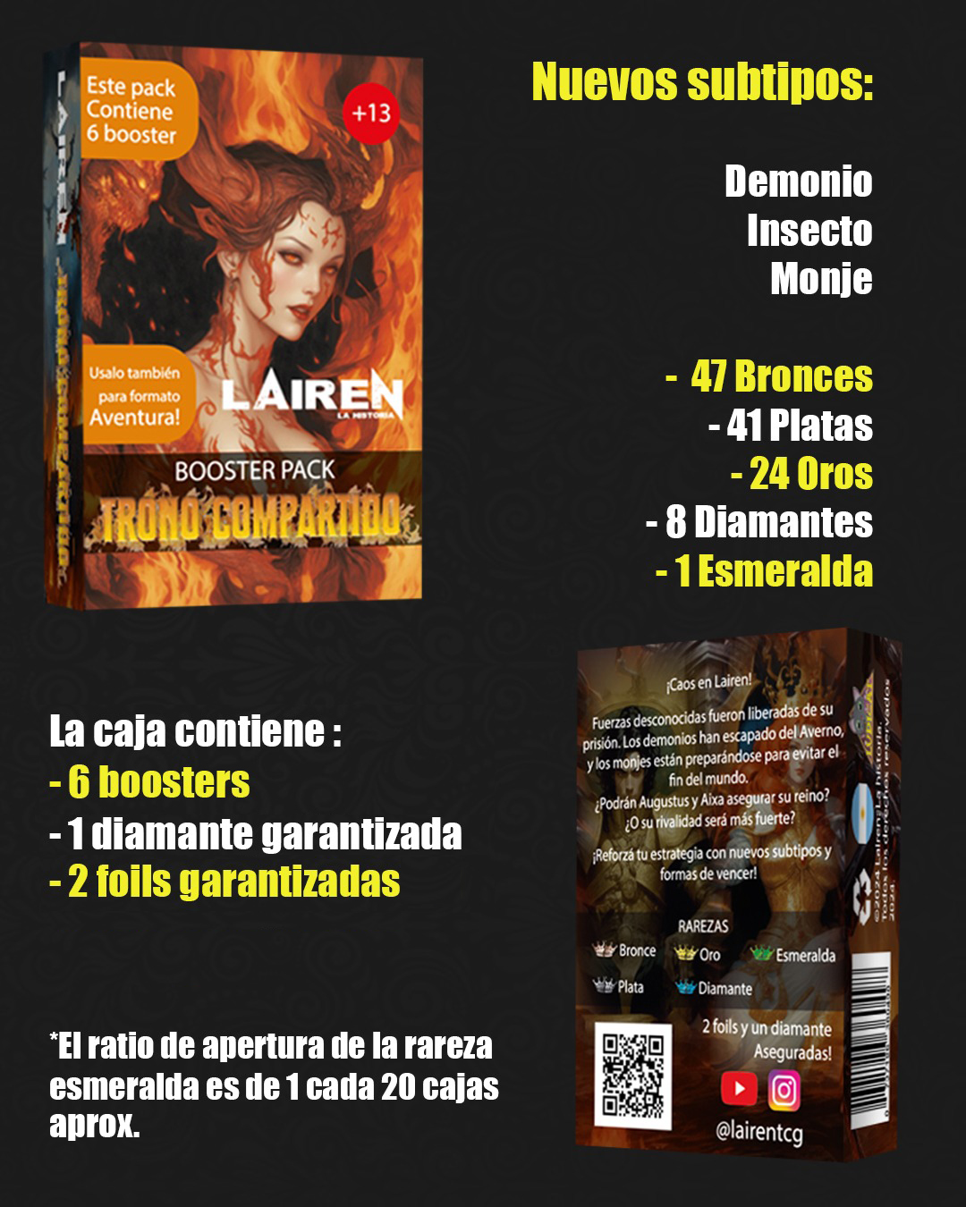 Lairen TCG - Trono Compartido - Booster Pack